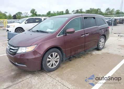 2014 Honda Odyssey Ex-L z USA, uszkodzony, nr VIN 5FNRL5H68EB127625
